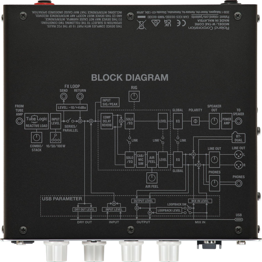 Boss WAZA Tube Amp Expander Core Reactive Load Box Attenuator