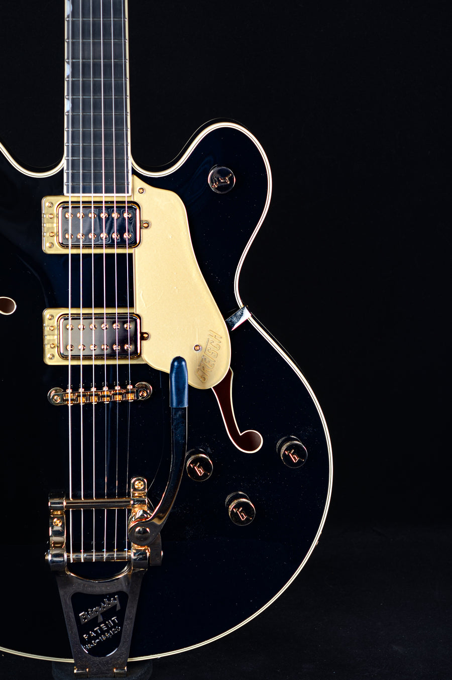 Gretsch Professional Broadkaster LX Center Block with String-Thru Bigsby and Gold Hardware - Black