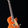 Gretsch Electromatic Ltd Flame Okoume Broadkaster Jr Single-Cut with Bigsby - Roundup Orange Stain