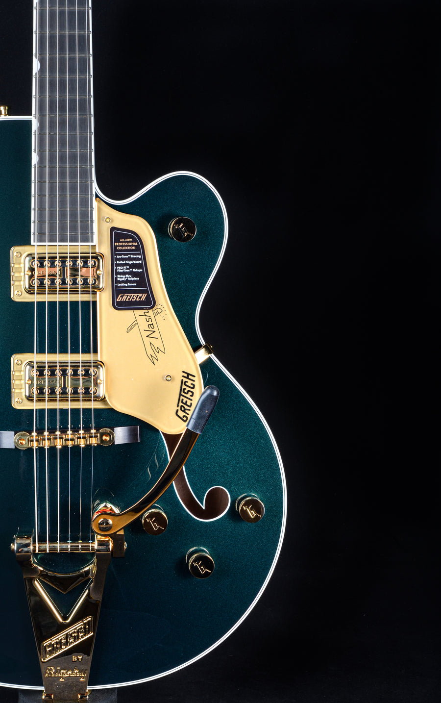 Gretsch Professional Nashville Hollow Body with String-Thru Bigsby - Cadillac Green