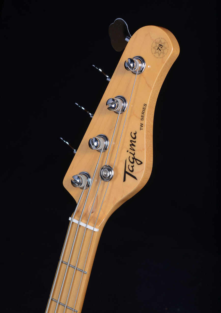 Tagima TW-73 Jazz Bass - White/Mint Green