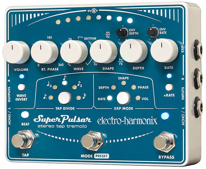 Electro-Harmonix Super Pulsar Stereo Tap Tremolo